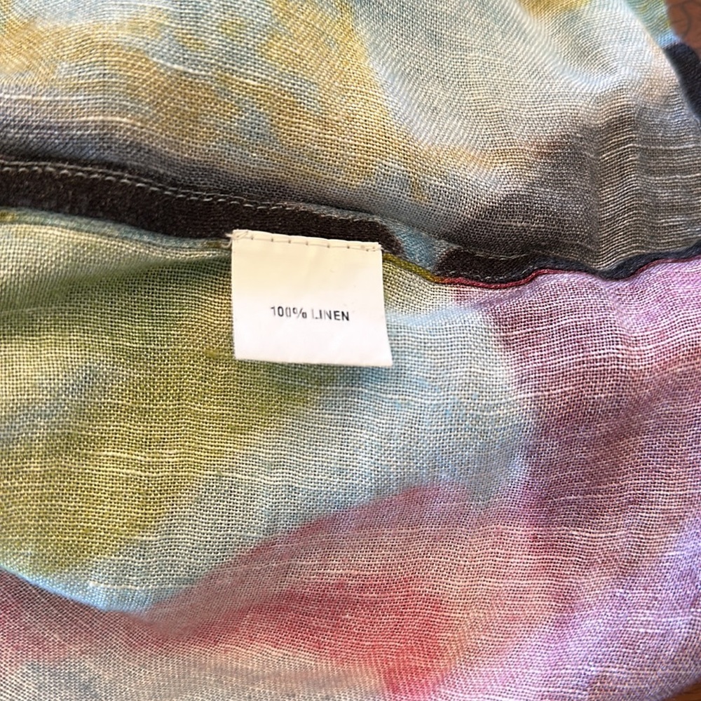 Multi Color Linen Tunic - Picture 6 of 6